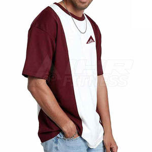 T-shirt à panneaux 100% coton de haute qualité Dernière conception Respirant Style décontracté écologique à vendre 2025 - Product Image 4