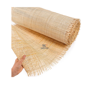 อ้อย Webbing ม้วนหวาย Caning วัสดุอ้อย Webbing ทอเปิดตาข่ายหวาย Webbing ธรรมชาติสําหรับขายส่ง - Product Image 1