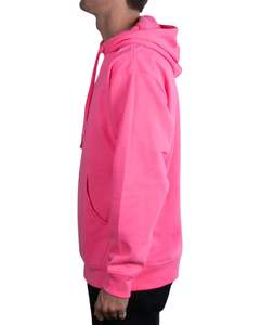 Custom Neon <b>Pink</b> Pullover Hoodie Unisex - Bulk Customization OEM ODM for Men & Women Soft Cotton Polyester Private Labeling - Product Image 4