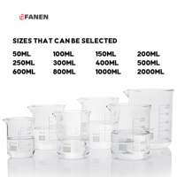 Fanen gros 50ML-2000ml grands béchers volumétriques en verre Transparent résistance à la chaleur borosilicate laboratoire Zap béchers