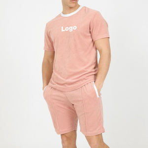 Conjunto de camiseta y pantalón corto para hombre, Tops de manga corta y pantalones, ropa informal transpirable, conjunto para correr, moda de verano - Product Image 1