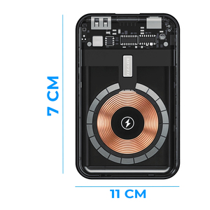 Power Bank Wireless ad Alta Capacità 10000mAh con USB Type-C per Uscite Lightning e QC, Batteria Li-Polimero - Product Image 4