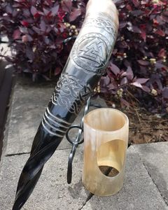 Nouvelle corne de bière corne à boire avec décor de table de support pour bar de restaurant à la maison d'Inde - Product Image 1