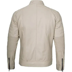 Nouvelle arrivée Veste d'hiver unisexe en cuir de haute qualité avec col montant Style streetwear Design personnalisable 2025 - Product Image 6