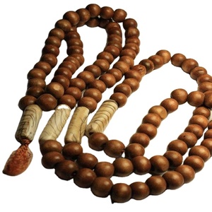 Oud marroquí 99 cuentas de oración redondas islámicas hechas a mano - Product Image 1