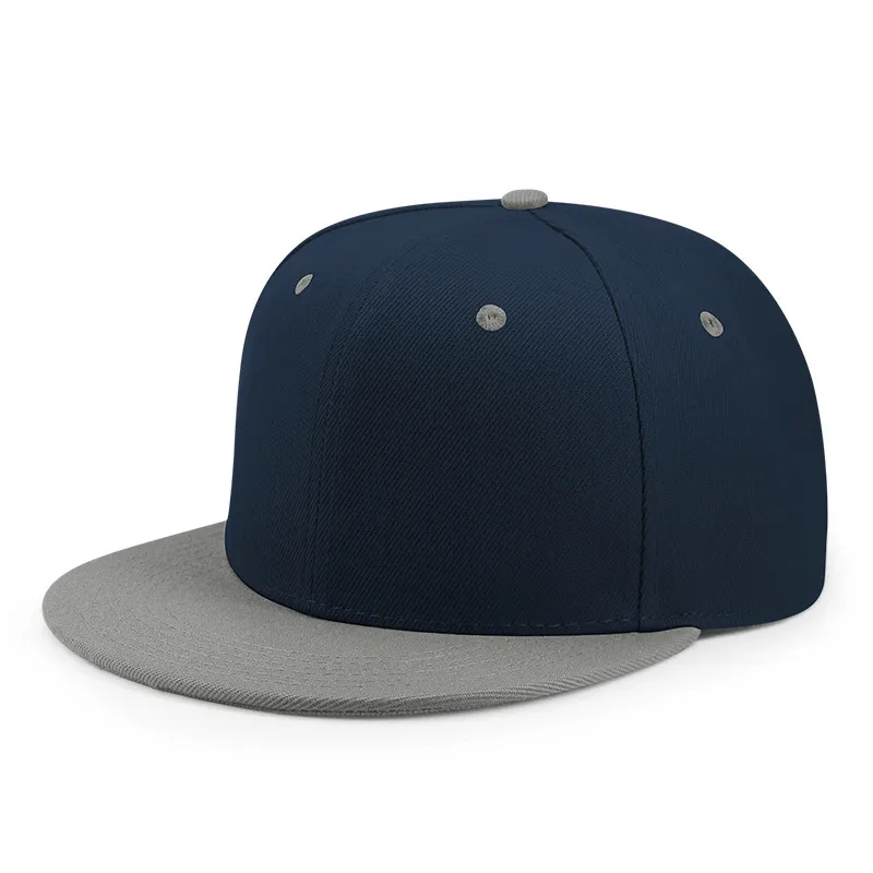 Gorras SnapBack de pana de baloncesto de ala plana bordadas en 3D de 6 paneles personalizadas al por mayor sombreros