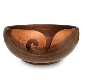 Large Acacia Wooden Yarn Bowls for <b>Crocheting</b> Fashion Style Eco-Friendly Customized Size Made in India Best Price - Product Image 1