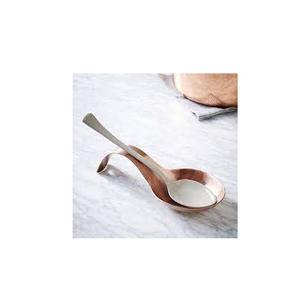 Soporte para cuchara de cobre de tamaño mediano Recién llegado martillado con cuchara con acabado antiguo Descanso Artesanía producto más vendido - Product Image 1