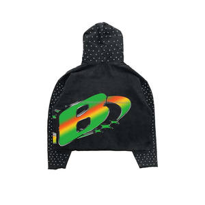 เสื้อมีฮู้ดผ้าคอตตอนสไตล์เฟรนซ์เทอร์รี่ใส่ได้ทั้งชายและหญิงมีฮู้ดธรรมดาระบายอากาศได้ดีสำหรับ350gsm 100% - Product Image 3