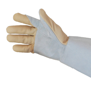 Guantes DE SEGURIDAD impermeables de cuero dividido de palma completa Antideslizante Proteger Soldador Trabajo Resistencia al calor Servicio OEM - Product Image 2