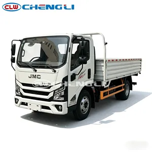 รถบรรทุกพื้นเรียบแบบมีเสา 4.5 ตัน รถบรรทุก JMC แบบดรอปไซด์ บรรทุกได้ 2 ตัน สำหรับการขนส่งทางการเกษตร ราคาโรงงาน - Product Image 6