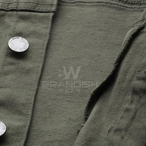 Veste d'hiver légère et respirante de grande taille à l'extérieur Col rabattu Veste en jean pour hommes de taille personnalisée de couleur - Product Image 6