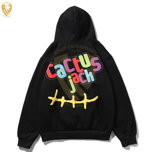 Sweat à capuche zippé en molleton 100 % coton de haute qualité, respirant, pour l'hiver, avec logo personnalisé et impression en relief, marque privée, tailles plus - Product Image 4