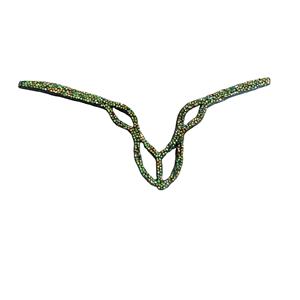 Rub International Rockstone Nuevo estilo Cuero duradero Caballo Browband Logotipo personalizado Diseño de cristal ligero para montar a caballo - Product Image 1