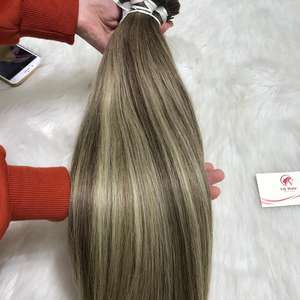 Venta al por mayor de alta calidad Virgen No-Remy I-tip Hair Machine Trama doble Cómodo Piano Color - Product Image 3