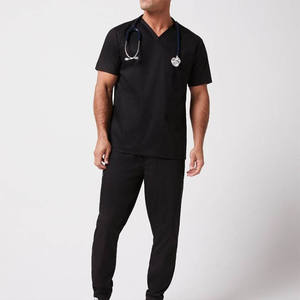 Uniforme d'hôpital durable et élégant de haute qualité pour hommes, nouveau style extensible à manches courtes, tenue d'allaitement médical, costume de gommage de vente chaude - Product Image 4