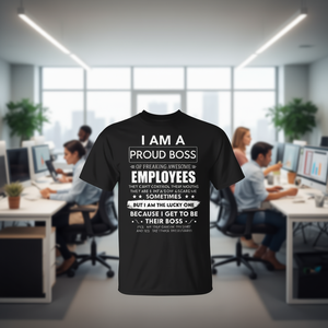 Camiseta Proud Boss con estampado de empleados increíblemente geniales, categoría promocional del equipo - Product Image 3