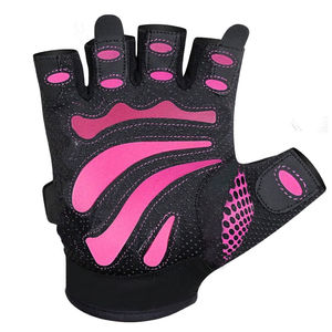 New Weight Training <b>Gloves</b> Enhanced Grip Ergonomic Palm Cushion Breathable <b>Mesh</b> Ventilation Adjustable Strap for Gym Cycling - Product Image 1