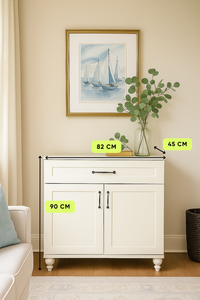 Armoire de rangement Alin avec corps en MDF, pieds en bois et design de rangement spacieux - Product Image 3