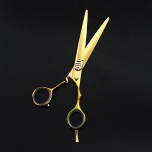 Tijeras de pelo de oro de 6,0 pulgadas de nueva moda al por mayor Sessors de belleza con diseño elegante para cortar el pelo - Product Image 4