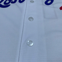 Harga Terjangkau Layanan OEM Jersey Baseball Berkualitas Tinggi Ukuran Besar Warna Kustom Ramah Lingkungan Kancing Lengkap Pendek Bermotif Musim Panas