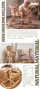 Chaise à bascule en rotin naturel pour enfants, sûre et écologique, modèle unique pour la vente en gros en provenance du Vietnam - Product Image 6