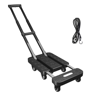 Carrello Pieghevole a 6 Ruote Girevoli, Carrello Portabagagli con Manico Regolabile, Carrello Utilitario Richiudibile per Traslochi - Product Image 1