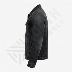 แจ็คเก็ตยีนส์ผู้ชายสไตล์วินเทจแฟชั่นสตรีทแวร์สุดเท่ รุ่นใหม่ประจำปี 2025 สำหรับฤดูใบไม้ผลิและฤดูใบไม้ร่วง  แบบลำลอง มีกระดุมและกระเป๋า - Product Image 3