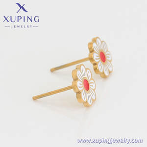 A00901678 Xu Ping gioielli modello delicato fiore grano intaglio 14K <span class=keywords><strong>oro</strong></span> elegante gioielli di moda gioielli da donna - Product Image 4