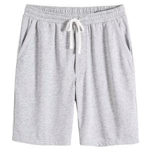 Shorts de sport unis pour hommes personnalisables, de haute qualité, taille élastique, séchage rapide, respirants, écologiques, en spandex/polyester, pour l'été - Product Image 1