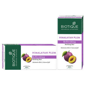 Biotique Himalayan Plum Solid <b>Soap</b> Bar 150g for All Skin Type - Product Image 2