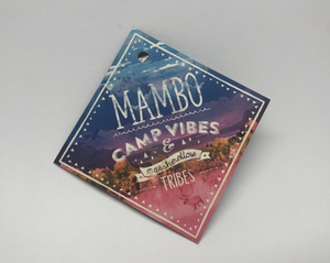 Étiquette volante de luxe personnalisée à la mode étiquette pivotante à impression offset carte de papier recyclé étiquette de marque UV en relief en relief promouvoir la carte-cadeau - Product Image 2