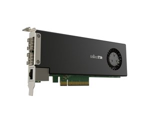 CCR2004-1G-2XS-PCIe การ์ด Mikrotik PCIe, SFP28 2x, RJ45 1x 1000เมกะไบต์/วินาที, L6 - Product Image 1