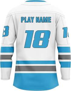 เสื้อเจอร์ซีย์ฮ็อกกี้น้ำแข็งสำหรับ2025ชุดเครื่องแบบซับลิเมชันตามสั่งต่อสู้ชุดอุปกรณ์สำหรับทีมสโมสรมืออาชีพผ้าทวิลท์ขายส่งจำนวนมาก - Product Image 5