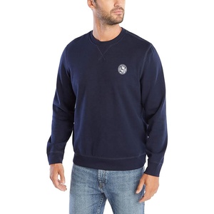 OEM Sweat-shirts surdimensionnés en coton avec épaules tombantes pour hommes logo personnalisé pull en polaire col rond vêtements d'hiver brodés en gros - Product Image 3