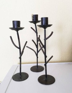 Portavelas votivo de metal hecho a mano, diseño único para una Navidad impresionante y exhibiciones festivas para bodas - Product Image 5