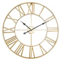 Jam dinding logam, 3D mewah Modern bergaya logam dekorasi dinding jam seni desain jarum abstrak besi dan biji kaca Tempered untuk ruang tamu