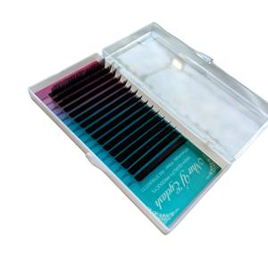 Extensions de cils synthétiques de luxe de haute qualité, faites à la main, volume mat super foncé, plateau de cils facile à mélanger, pour salon de beauté, 0.03 - Product Image 3