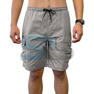 Pantalones cortos Cargo de algodón personalizados para hombre, pantalones cortos informales de cintura media para exteriores, ropa de trabajo con varios bolsillos, ropa de calle de verano de tela suave - Product Image 4