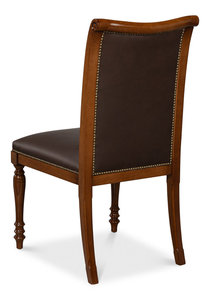 Chaise de salle à manger Azerase minimaliste, réglable en hauteur, en bois d'acajou écologique, pour la maison, le bureau et la salle à manger - Product Image 2