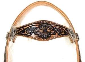 Vente chaude Premium Qualité Antique Sculpture À La Main Usiné Western Cheval Headstall Équestre Équitation Tack Fait En Cuir - Product Image 3