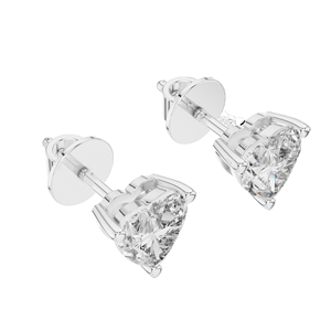 Boucles d'oreilles clous en diamant de laboratoire en forme de cœur de 1,5 carat, clarté VVS-VS EF, or 18 carats, 14 carats, 10 carats et argent 925, rose, jaune, blanc - Product Image 4