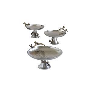 Servidor de pastel de celebración de fiesta de año nuevo, soporte de pastel de Metal con acabado de esmalte blanco, soporte de pastel de Metal de aluminio con Base de madera - Product Image 4