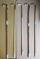 Tongkat Jalan & Tongkat Malacca 100 CM Panjang 1-bagian dengan Gagang T, Batang Rotan Gabus Diameter 1.5-2.25 CM OEM