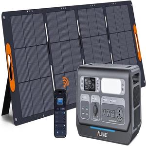 100% New ALLWEI 2400W LiFePO4 <b>Power</b> Station-2048Wh <b>Solar</b> <b>Generator</b> with 1500W AC Charging &1200W <b>Solar</b> Charging - Product Image 1