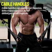 Système de poulie à câble de poids Gym, LAT de Fitness amélioré et accessoires du système de poulie de levage