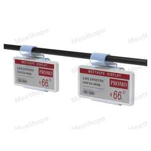 Meethope ESL gancho de soporte de plástico Clip de soporte de etiqueta de precio electrónico Gancho de soporte de 3-8mm alambre para Pricer Hanshow SES <span class=keywords><strong>Solum</strong></span> - Product Image 1