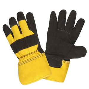 Fourniture directe en usine de cuir de vachette de haute qualité Gants de sécurité au travail Rigger Service OEM robuste Gant de travail canadien - Product Image 1