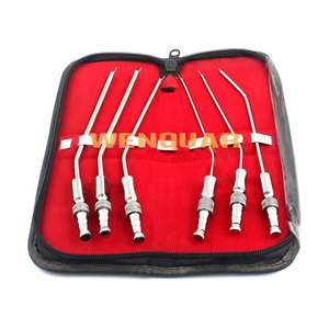 Tube d'aspiration dentaire Frazier de haute qualité, pointe atraumatique, acier inoxydable, couleur or, instruments chirurgicaux - Product Image 3