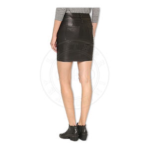 Jupes en cuir de mouton sur mesure pour femmes, fabrication OEM sur mesure - Product Image 6